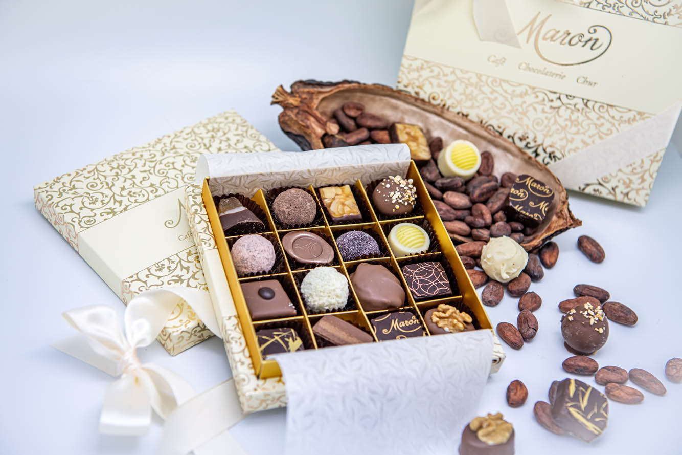 Praliné und Truffes - Online Shop Café Confiserie Maron Chur